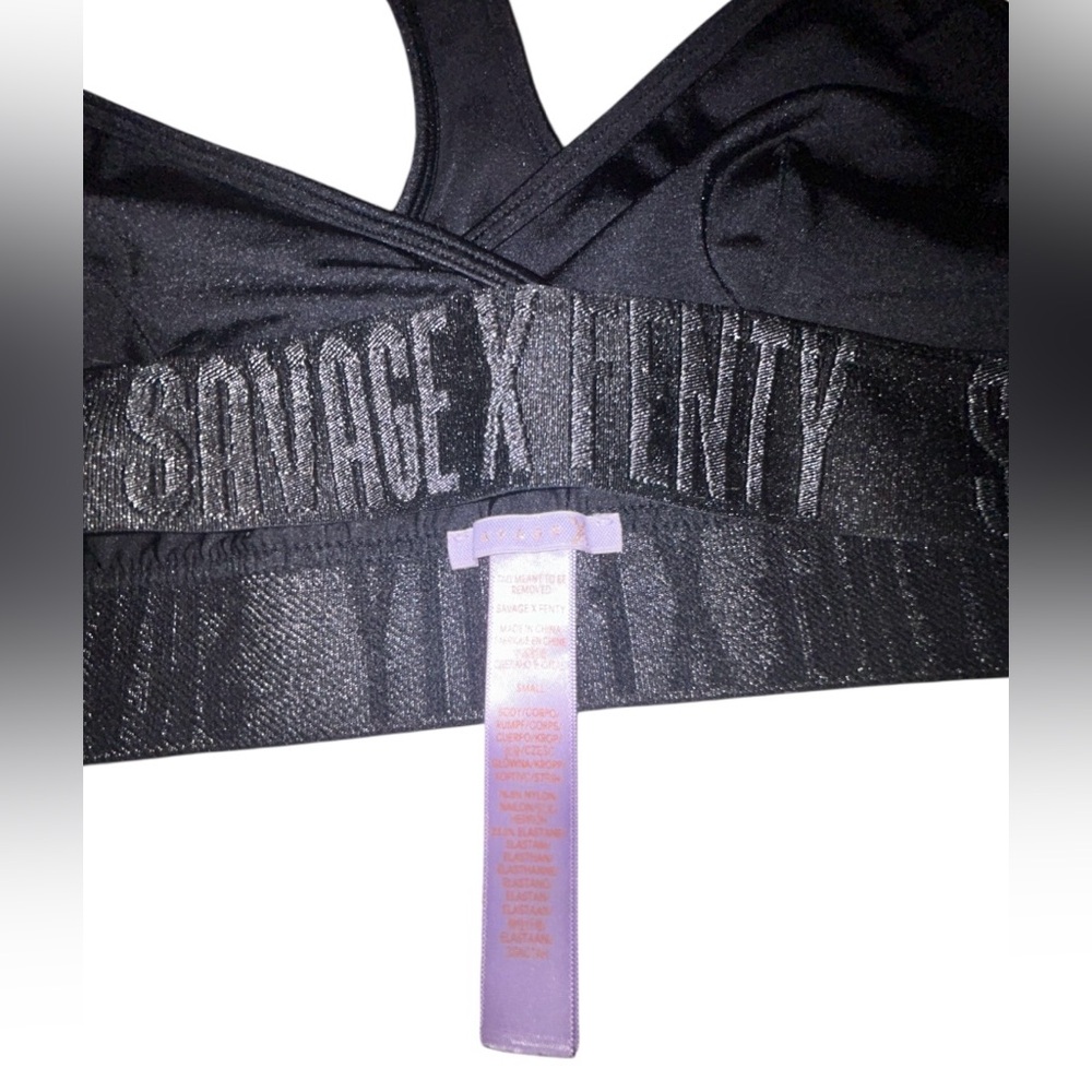 Savage X Fenty Black Athletic Bra - Picture 4 of 4